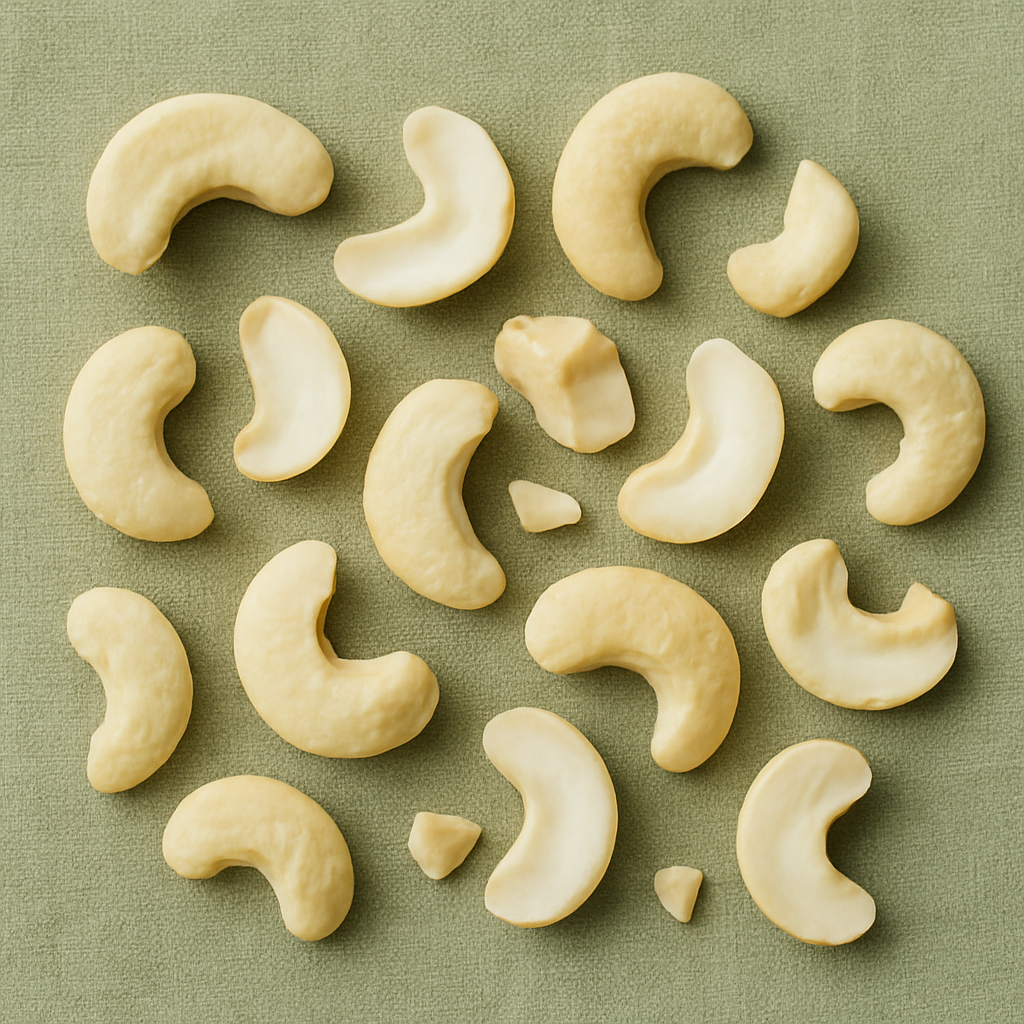 Cashew splits and pieces